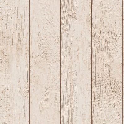 An up close swatch of Tempaper's Farmhouse Planks Peel And Stick Wallpaper.