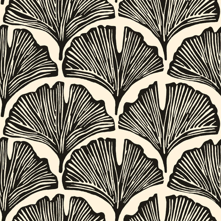 Feather Palm Removable Wallpaper by Novogratz - A swatch of Tempaper's Feather Palm Peel And Stick Wallpaper by Novogratz in zebra black palm | Tempaper#color_zebra-black-palm