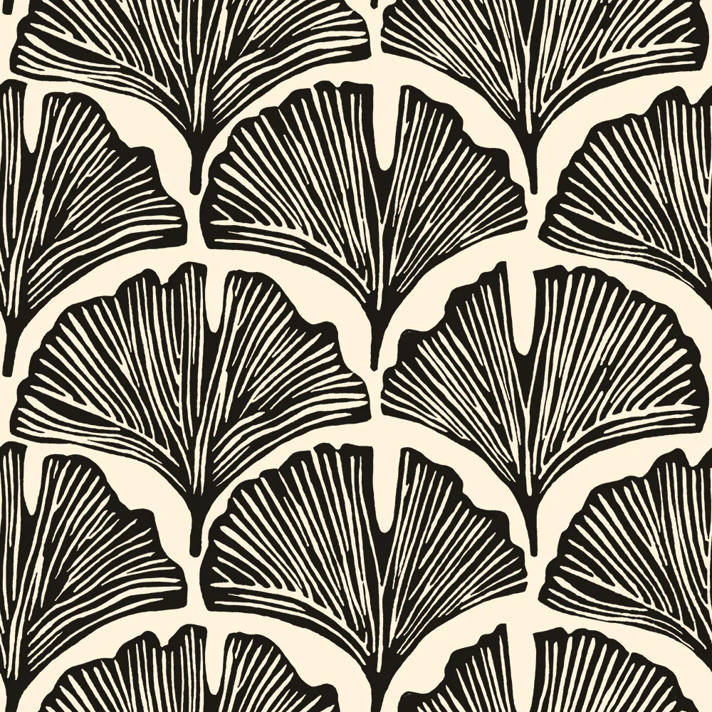 Feather Palm Removable Wallpaper by Novogratz - A swatch of Tempaper's Feather Palm Peel And Stick Wallpaper by Novogratz in zebra black palm | Tempaper#color_zebra-black-palm