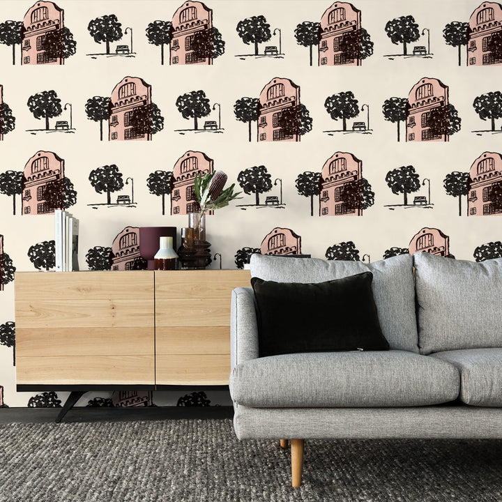 Waverly House Peel and Stick Wallpaper By Novogratz