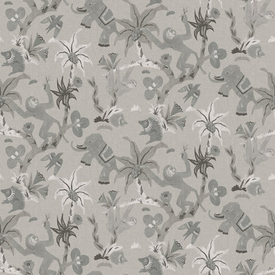 Monkey Business Removable Wallpaper By Novogratz - A swatch of Monkey Business Peel And Stick Wallpaper By Novogratz in forest fog | Tempaper#color_forest-fog