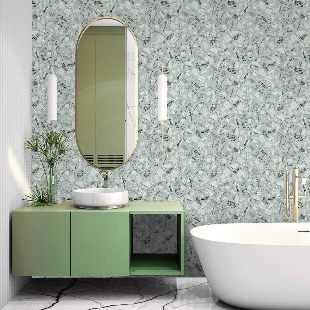 Speckled Terrazzo Peel and Stick Wallpaper