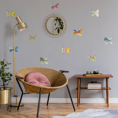 Painted Butterfly Removable Wall Decals