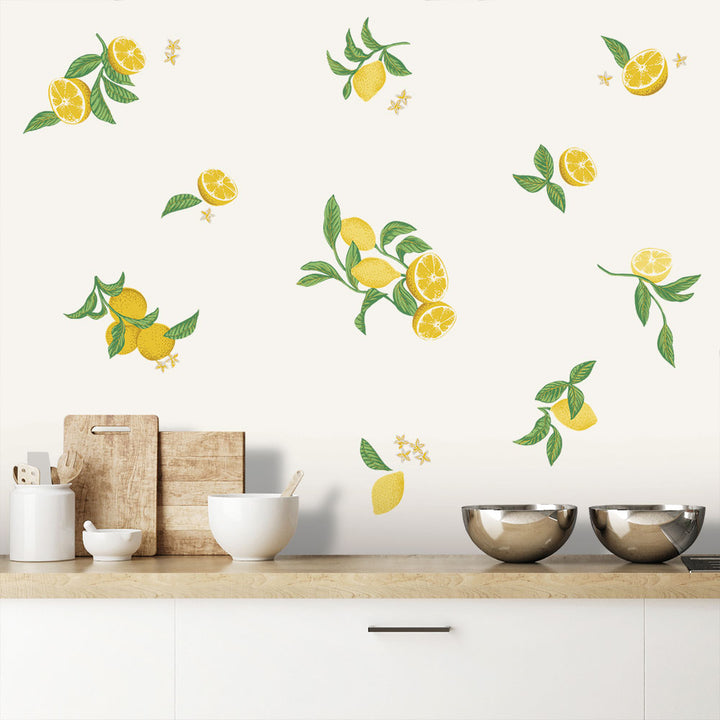 Lemon Removable Wall Decal Set