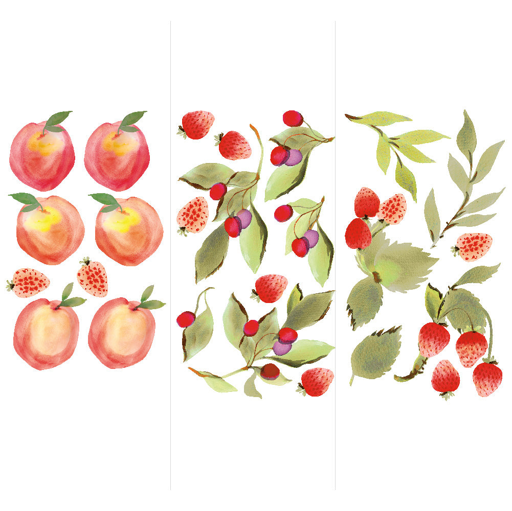 Peach & Berry Medley Removable Wall Decals