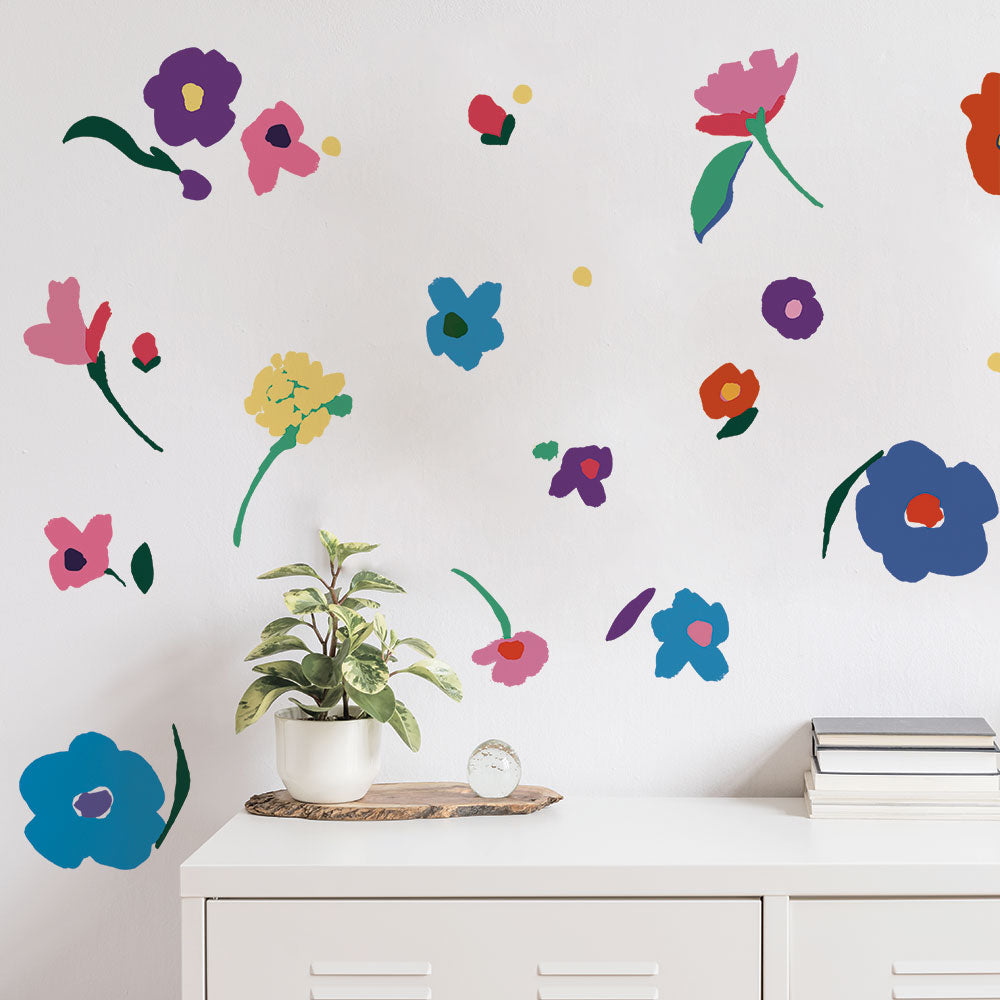 Abstract Flower Wall Decals WALL DECALS