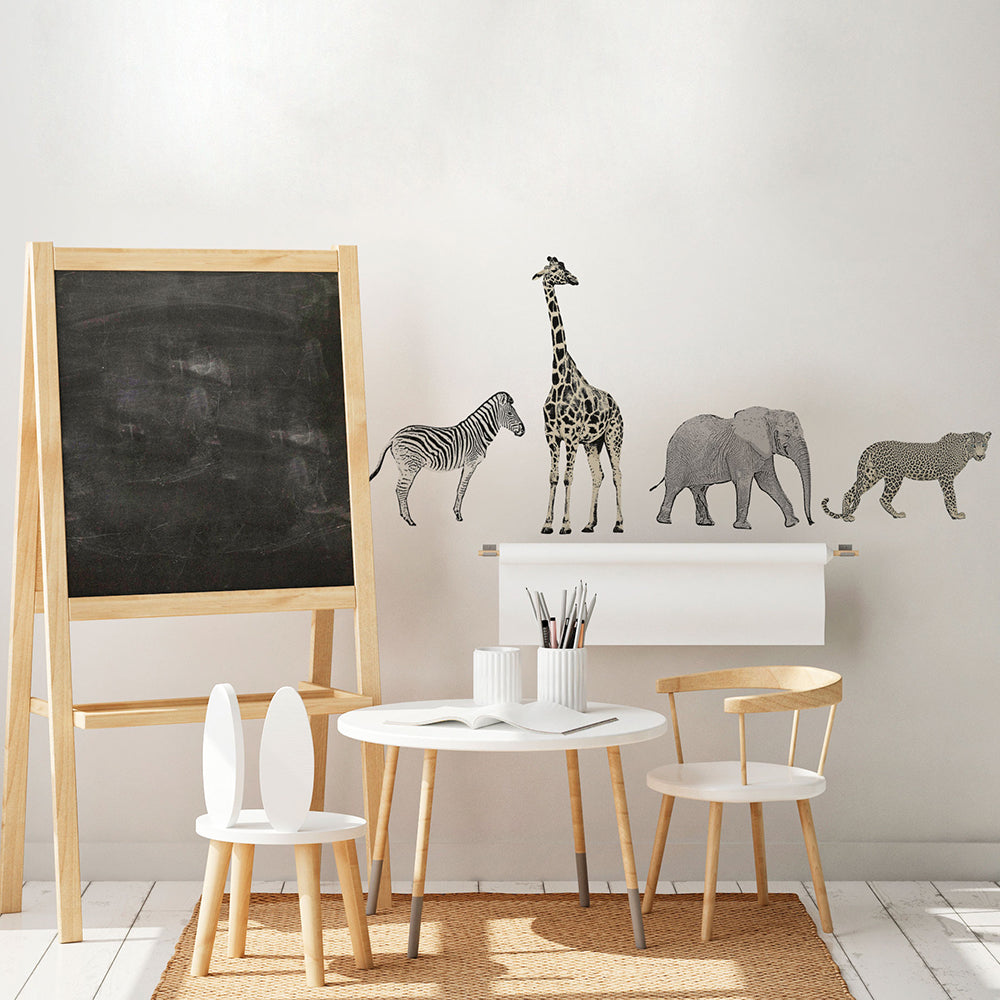 Safari Animals Removable Wall Decals