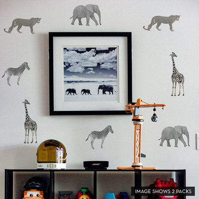 Safari Animals Removable Wall Decals