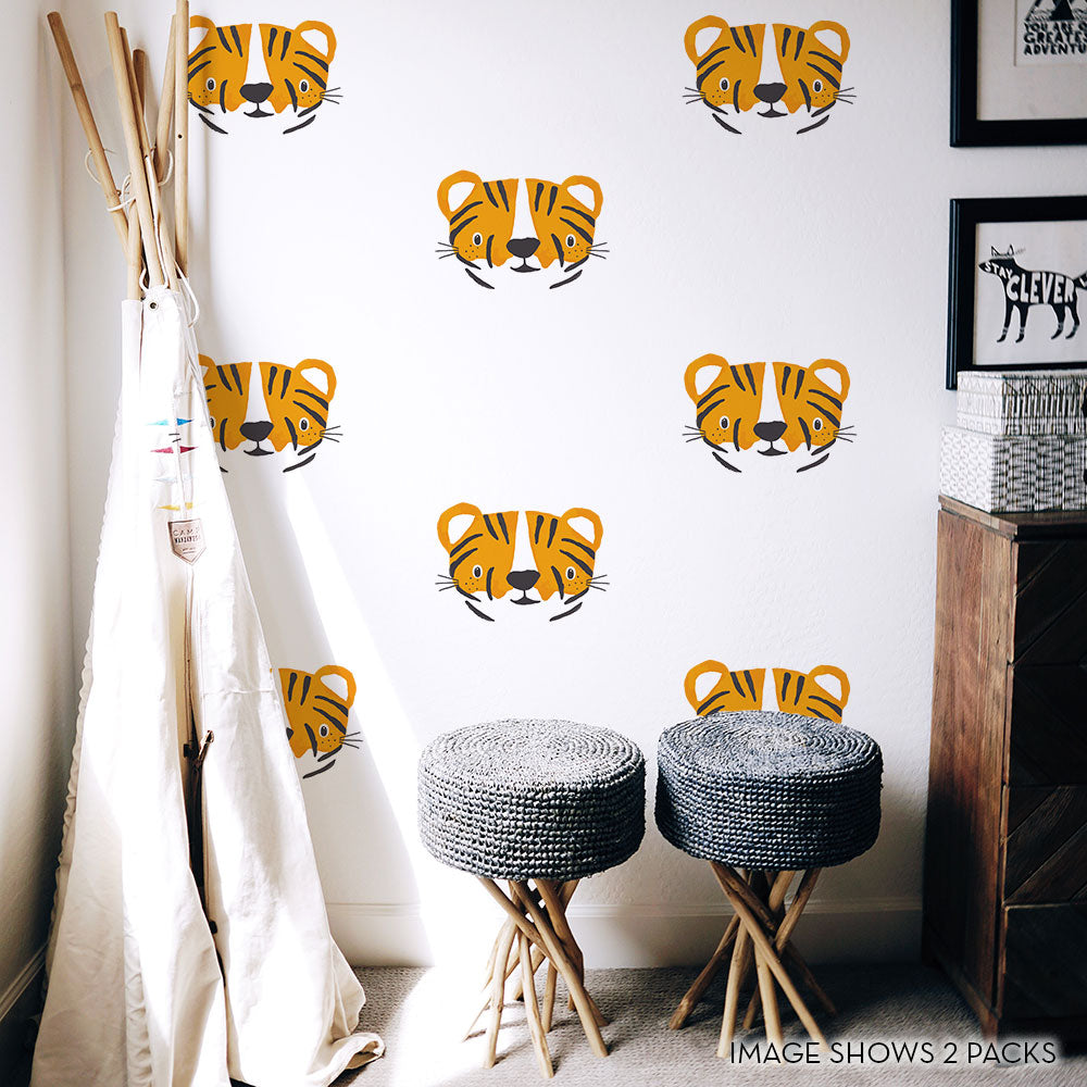 Tiger Cubs Removable Wall Decals