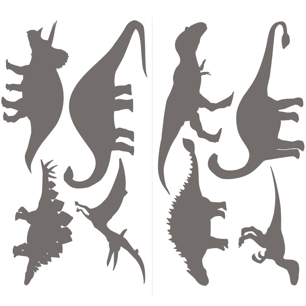 An up close view of Tempaper's Dinosaur Wall Decals.