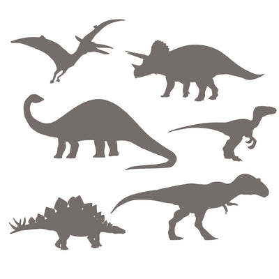 An up close view of Tempaper's Dinosaur Wall Decals.