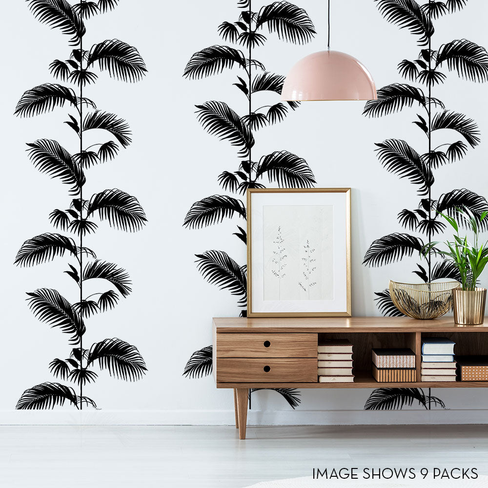 Palm Leaf Stripe Removable Wall Decals