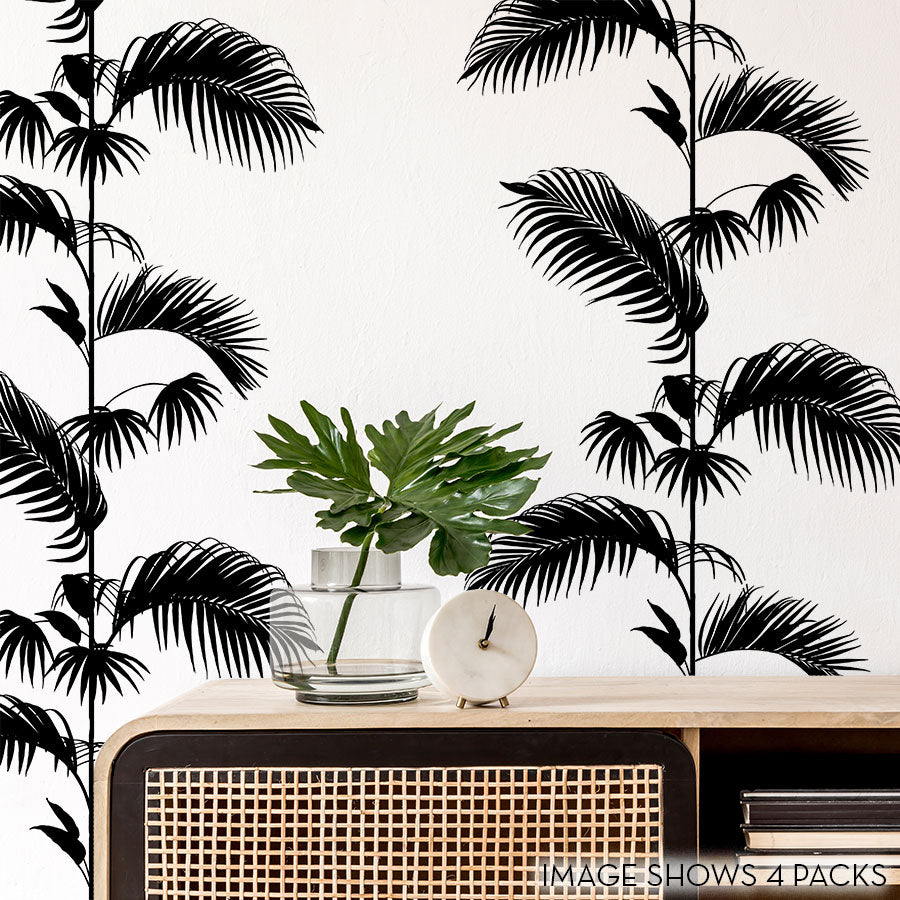 Palm Leaf Stripe Removable Wall Decals