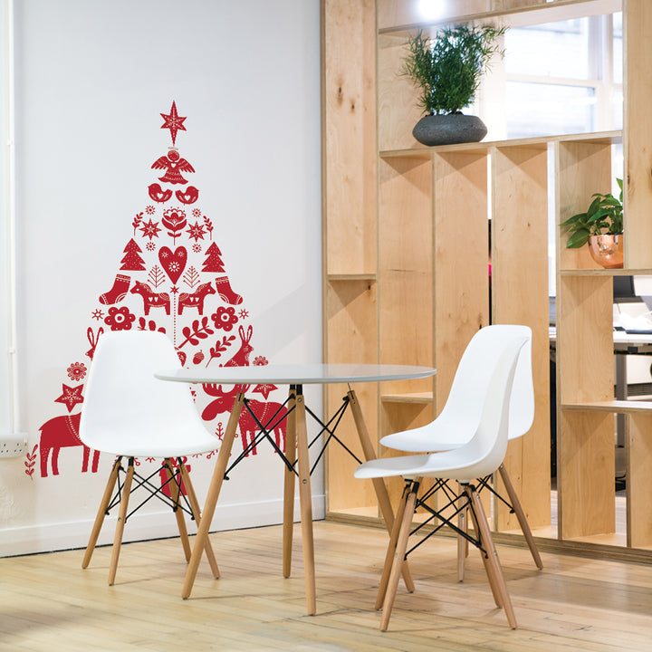 Scandinavian Holiday Removable Wall Decal