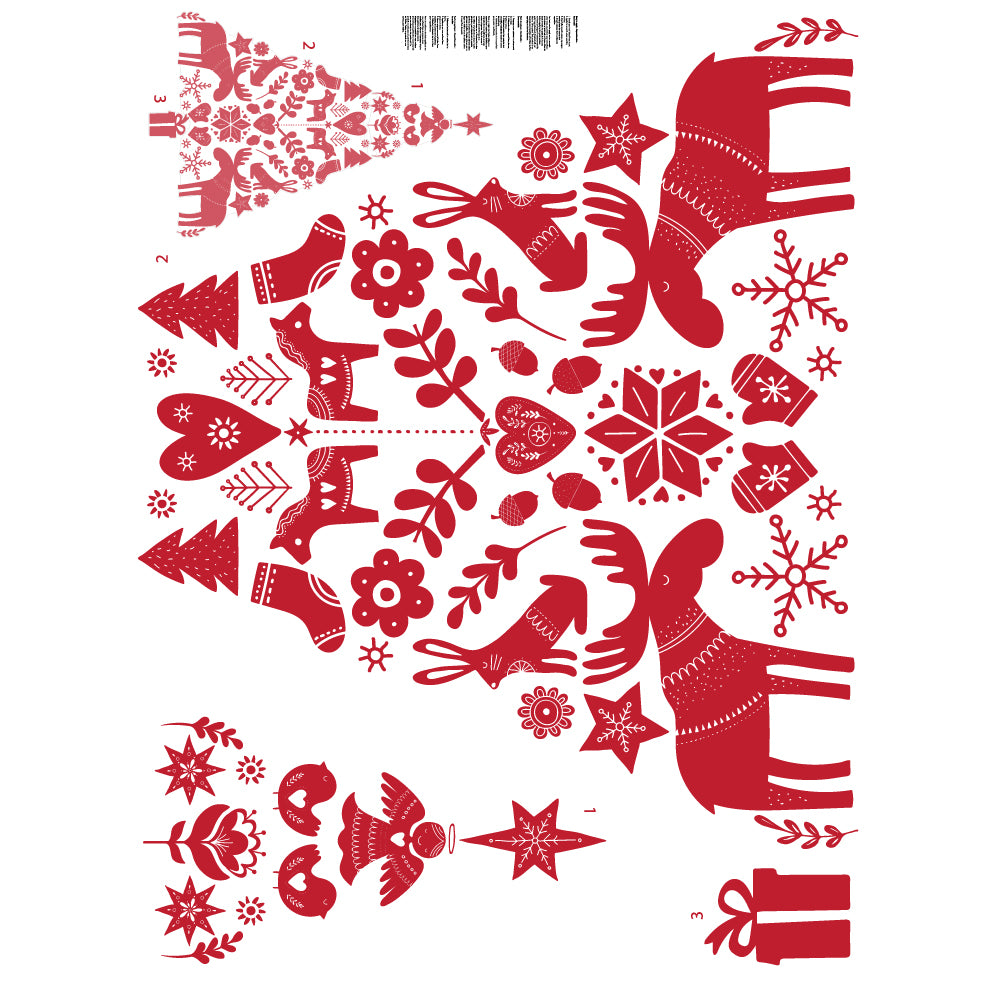Scandinavian Holiday Tree Removable Wall Decal | Tempaper & Co. scandinavian-holiday-tree-removable-wall-decal-tempaper-co