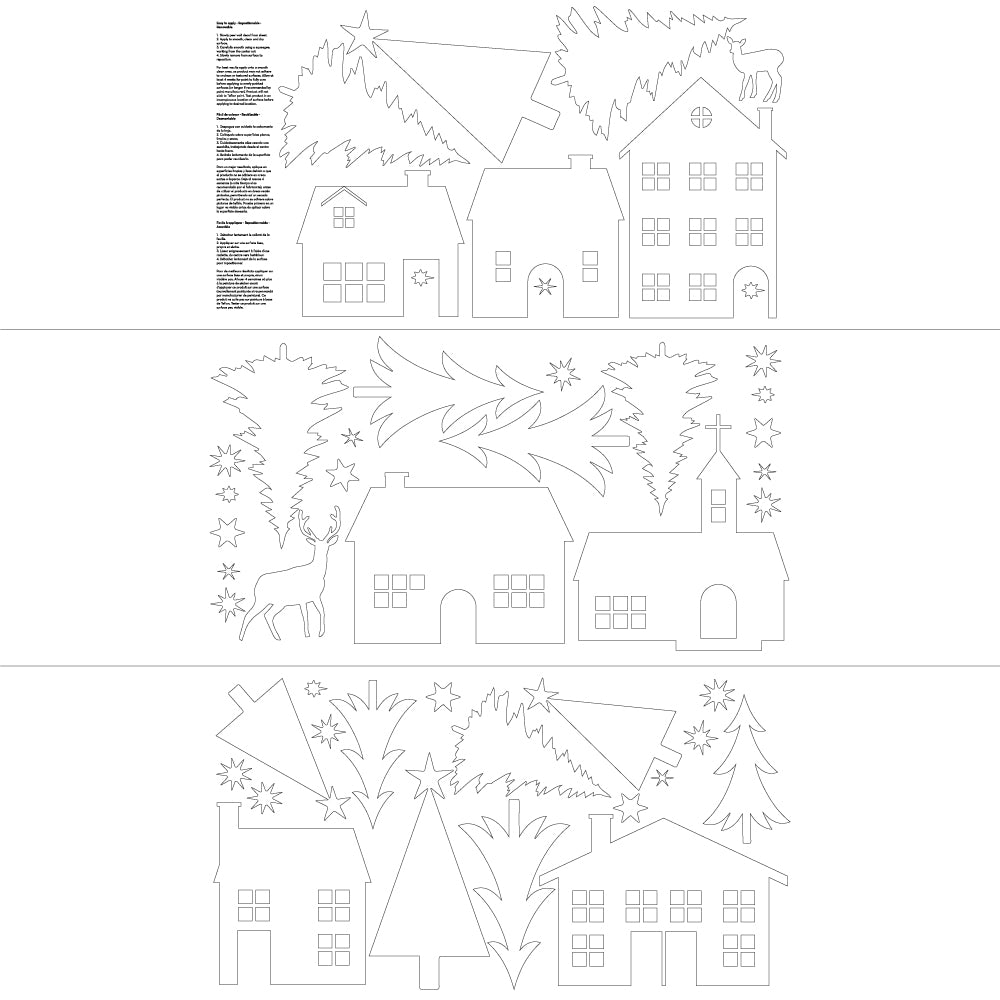 Winter Village Wall Decal