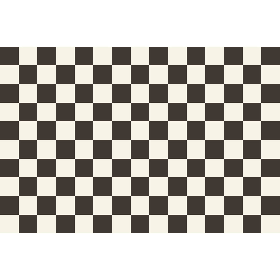 Tempaper's Checkmate Vinyl Rug in black and white. #color_domino