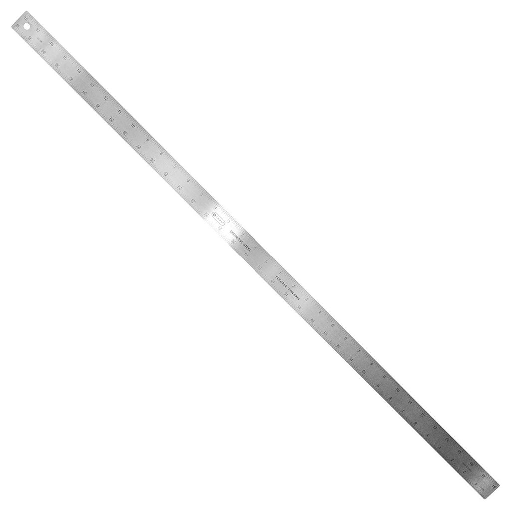 Therwen12 Pieces Stainless Steel Yard Stick Large Metal Meter Stick 40  Inches/ 100 cm Straight Edge Yardstick Metal Ruler for English Metric  Measuring, Silver 