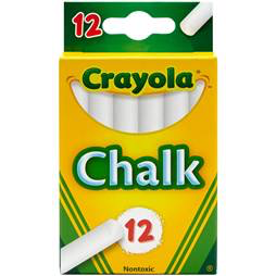 An up close image of Crayola Anti-Dust Chalk.