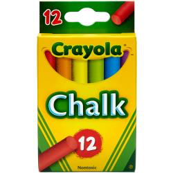 An up close image of Crayola's Chalk in various colors.