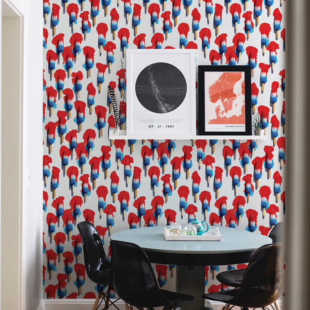 Rocket Pop Pattern Peel And Stick Wallpaper By Wright Kitchen