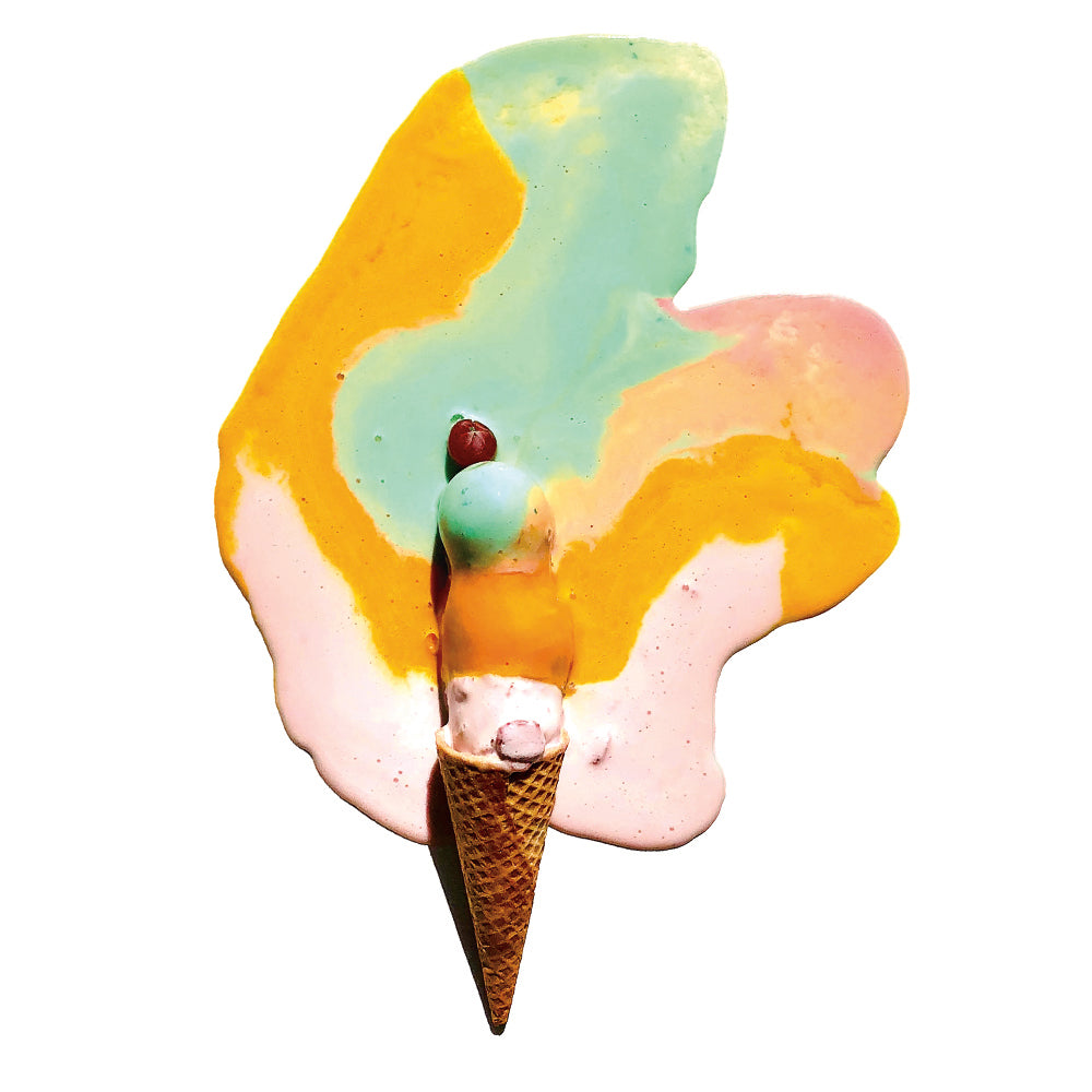 Melted Ice Cream Cone Wall Decal By Wright Kitchen