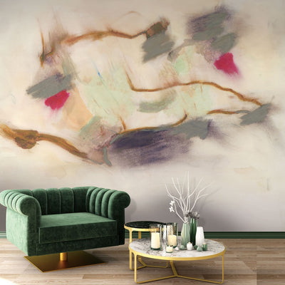 Smokey Abstract Peel and Stick Wall Mural By Zoe Bios
